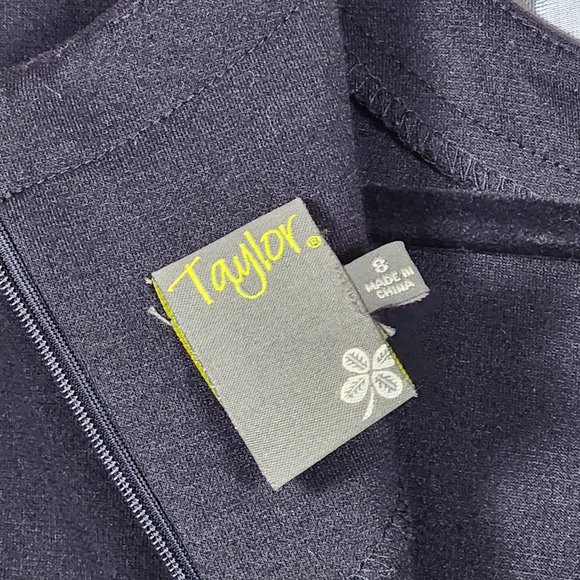 Women's Taylor size 8 Black Body Con Dress Great pre-loved condition - Picture 8 of 14